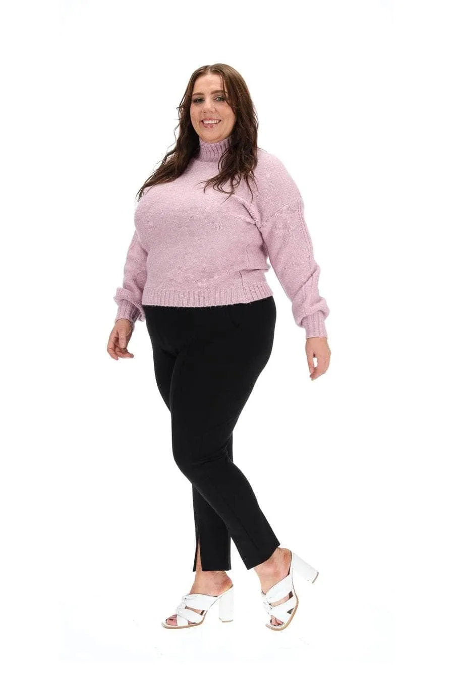 High Neck Knit Lilac