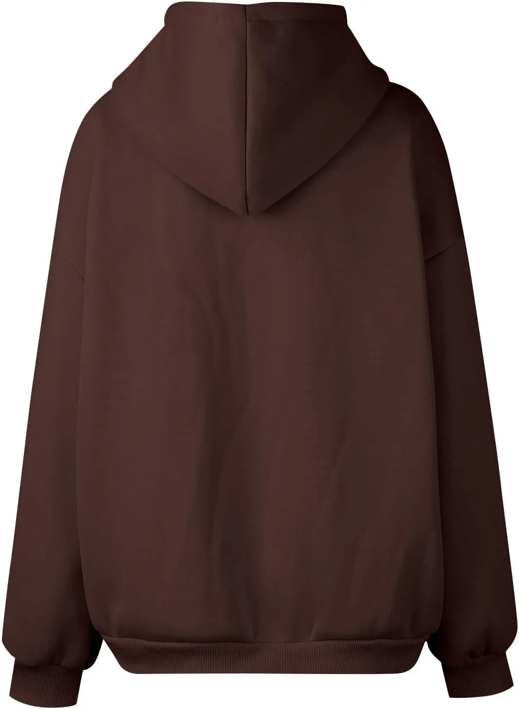 Hoodies for Women 2024 Oversized Long Sleeve Sweatshirts Casual Solid Y2K Jacket Fall Fashion Clothes with Pockets