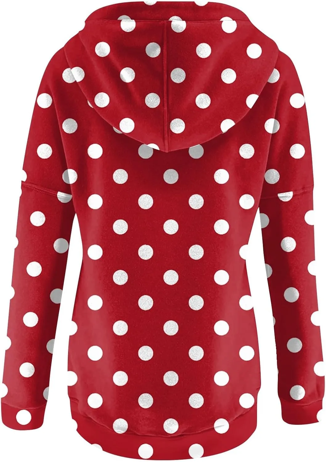 Hoodies for Women Trendy 2024 Hooded Button Collar Drawstring Pullover Sweatshirts Casual Long Sleeve Clothes