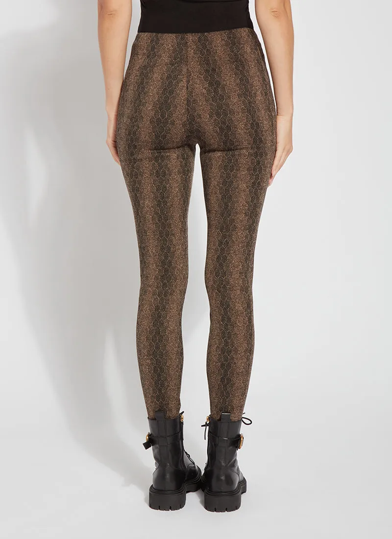 Jacquard Laura Legging - Warm Honeycomb