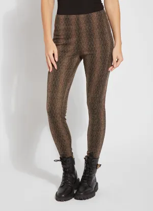 Jacquard Laura Legging - Warm Honeycomb