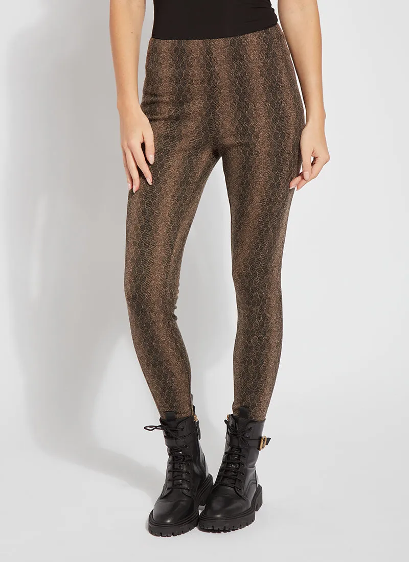 Jacquard Laura Legging - Warm Honeycomb