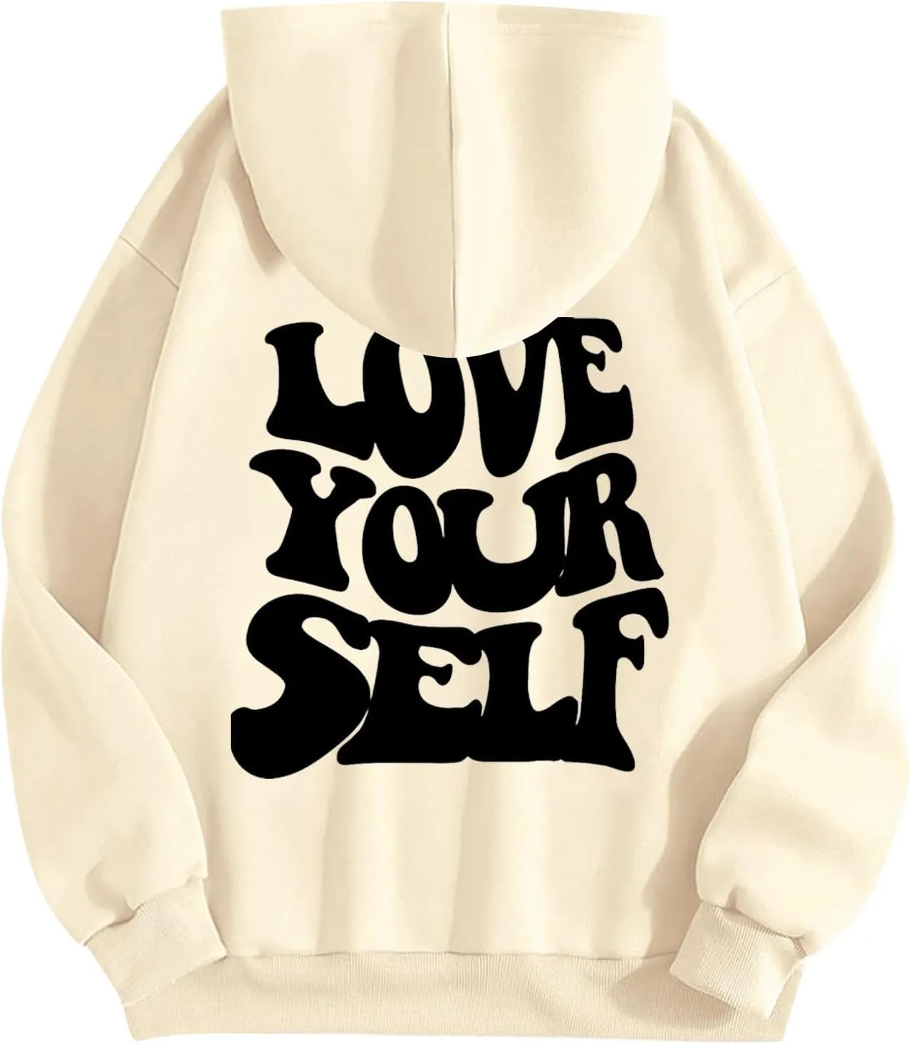 Jesus Loves You Christian Hoodies Women's Letter Graphic Casual Long Sleeve Drawstring Y2k Hoodie Fall Winter Sweatshirt