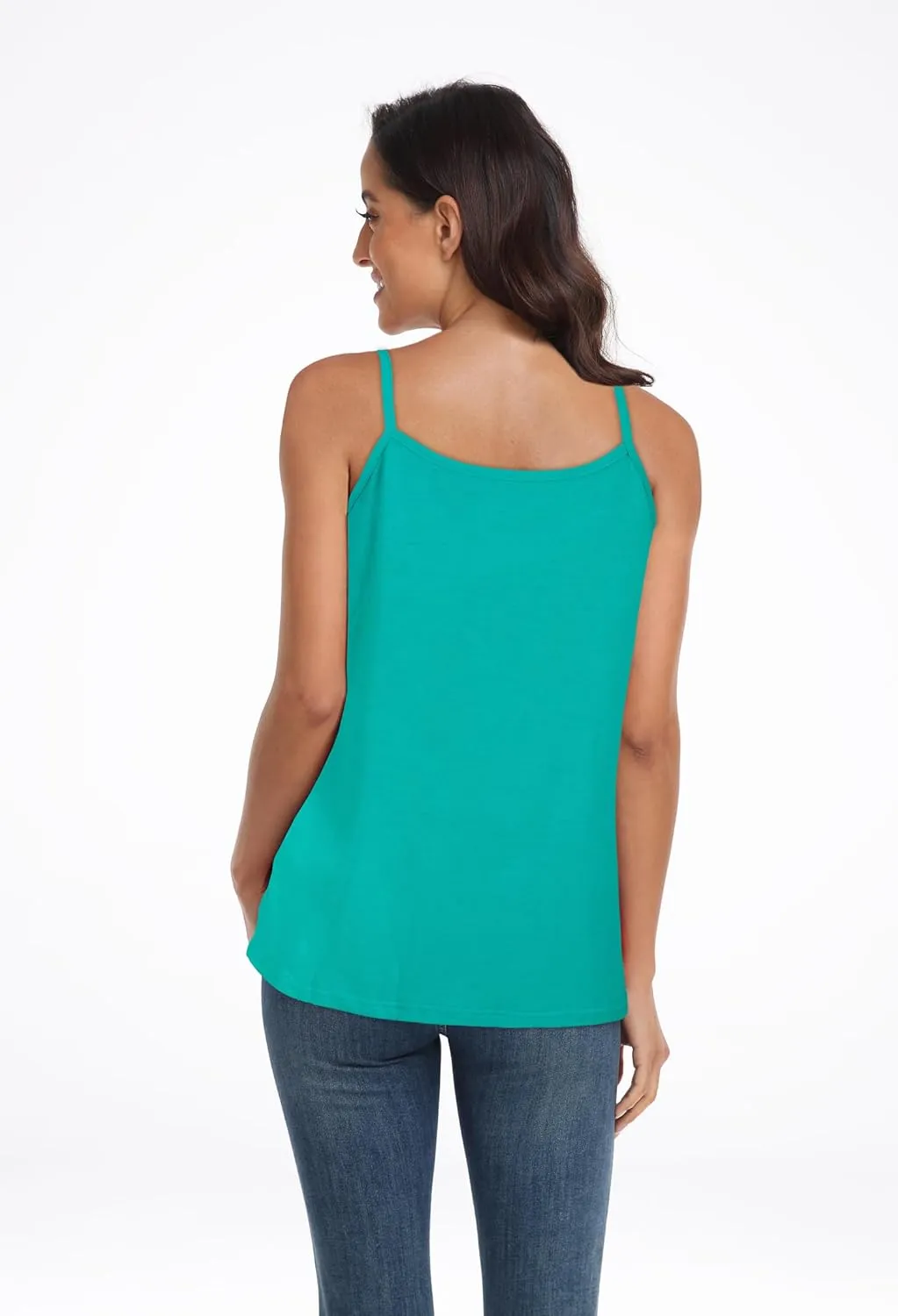 JOELLYUS Plus Size Tank Tops for Women Summer Casual Loose Pleated Spaghetti Strap Camisole Sleeveless Flowy Tunic Blouses