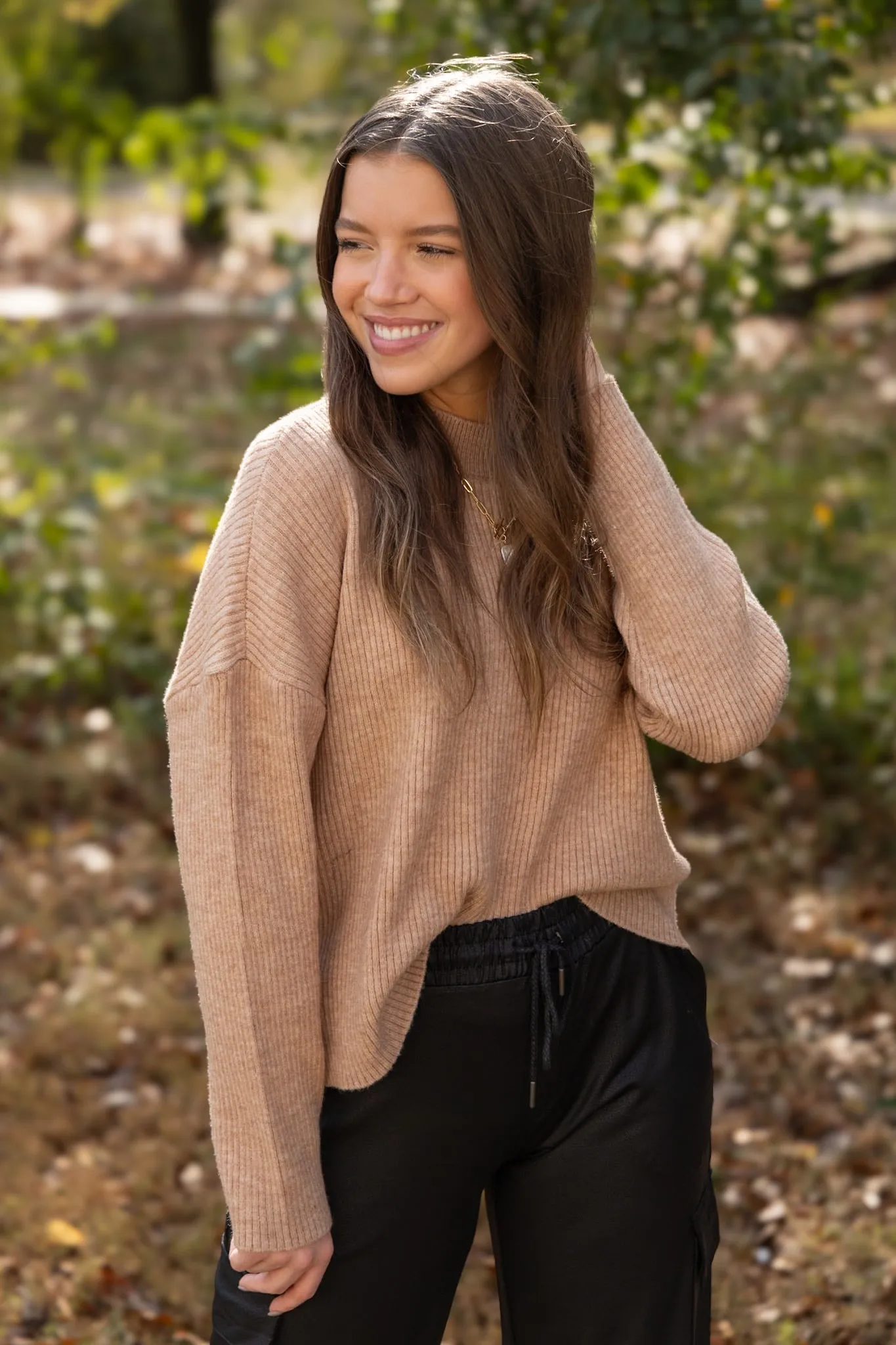 Lana Sweater - Heather Mocha