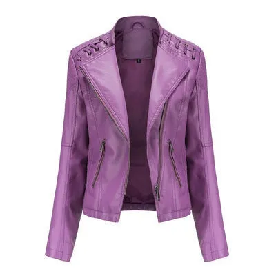 Laramie Piñeda - PU Leather Jacket by The Nevermore