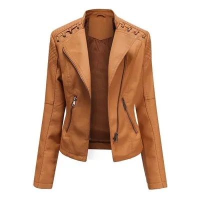 Laramie Piñeda - PU Leather Jacket by The Nevermore