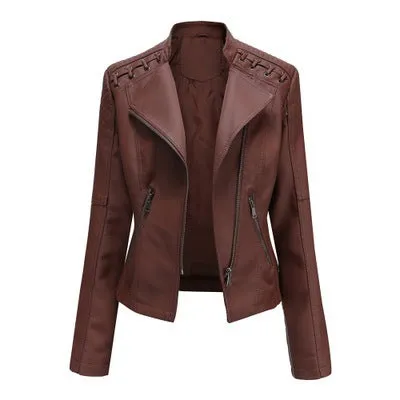 Laramie Piñeda - PU Leather Jacket by The Nevermore