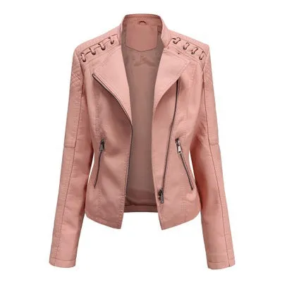 Laramie Piñeda - PU Leather Jacket by The Nevermore