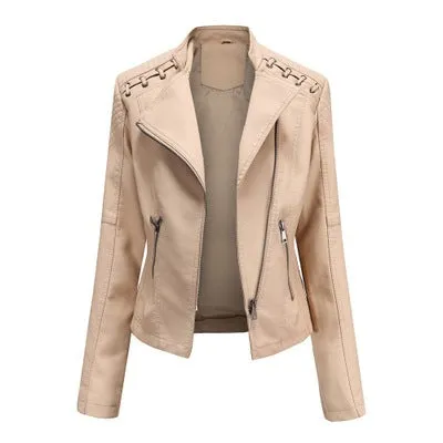 Laramie Piñeda - PU Leather Jacket by The Nevermore