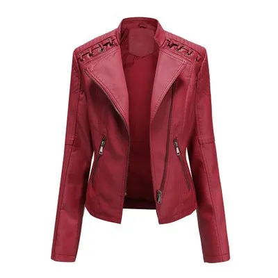 Laramie Piñeda - PU Leather Jacket by The Nevermore