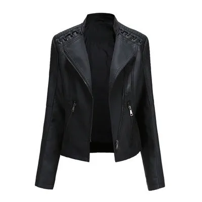 Laramie Piñeda - PU Leather Jacket by The Nevermore