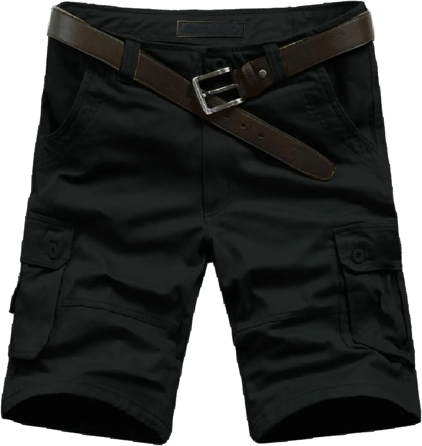 LCMTWX Cargo Shorts for Men Stretch Waist Work Shorts Outdoor Hiking Fishing Capri Shorts Tactical Athletic Shorts Pockets