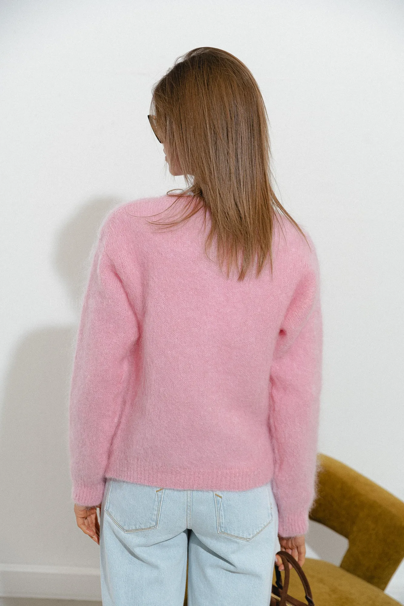 Leonore cardigan candy pink