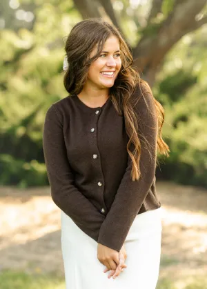 Lightweight Cropped Button-up Cardigan - FINAL SALE