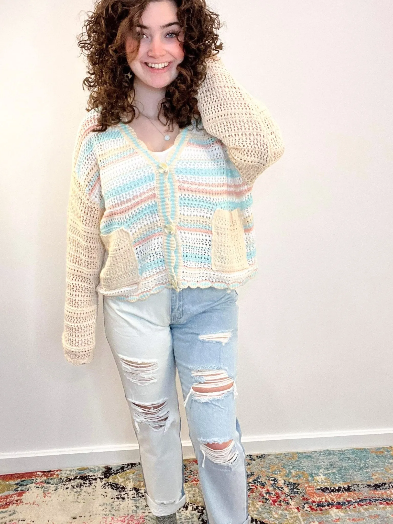 Lightweight Ocean Breeze Button Down Cardigan