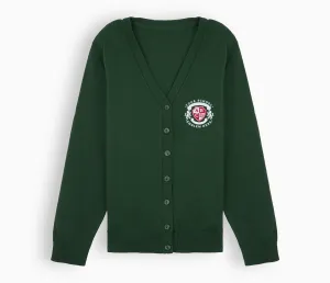 Lightweight Straight Edge Cardigan - Bottle Green