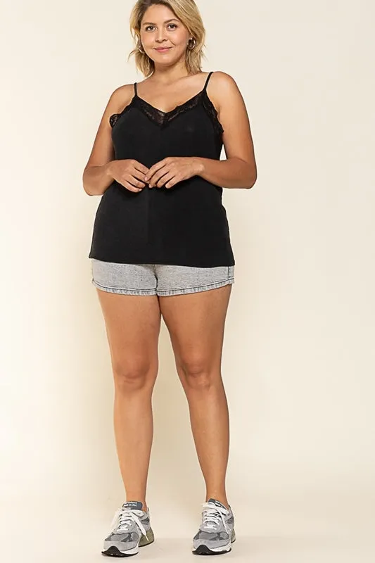 Long Days Ahead Cami Tank - Black