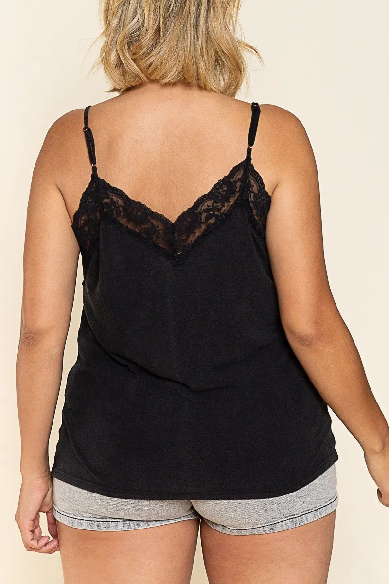 Long Days Ahead Cami Tank - Black