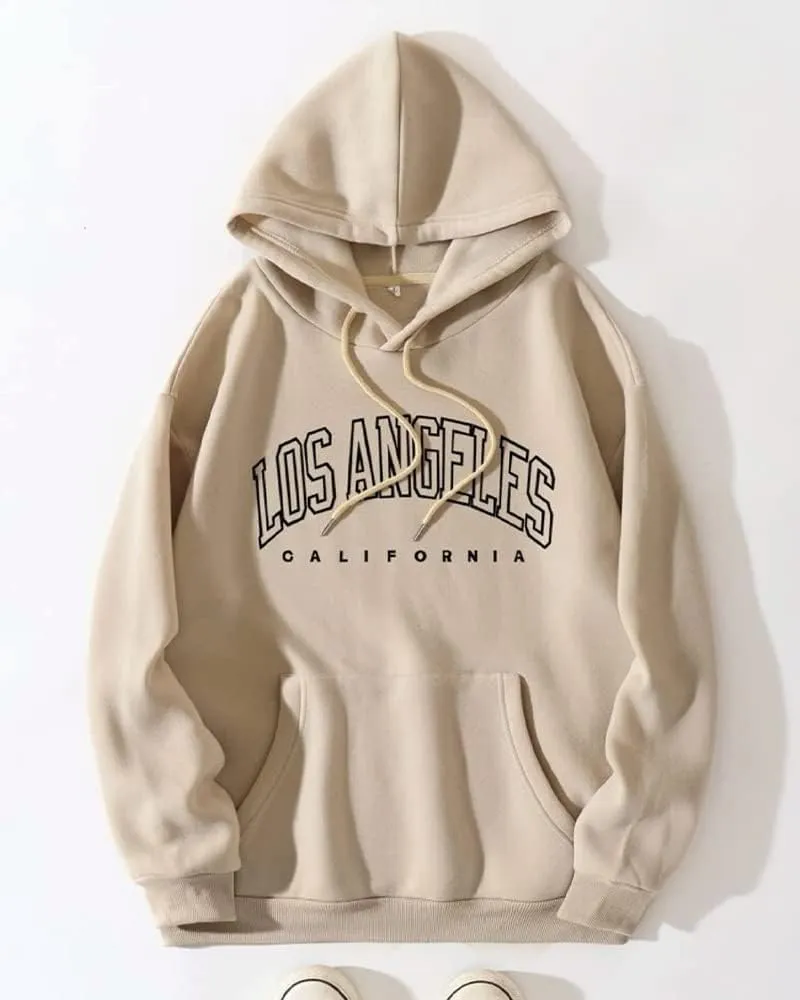 Los Angeles Hoodie California Sweatshirt Aesthetic Clothes Girls Long Sleeve Pullover Oversized Hoodie for Women