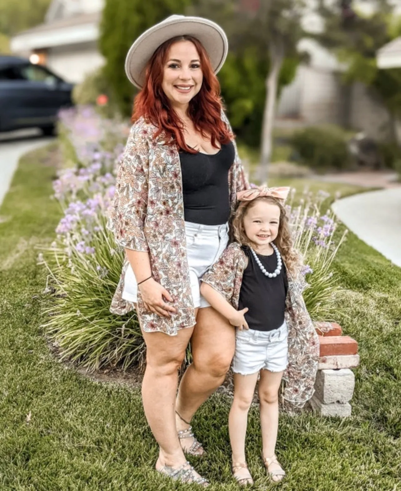 Megan Floral Print Kimono Cardigan