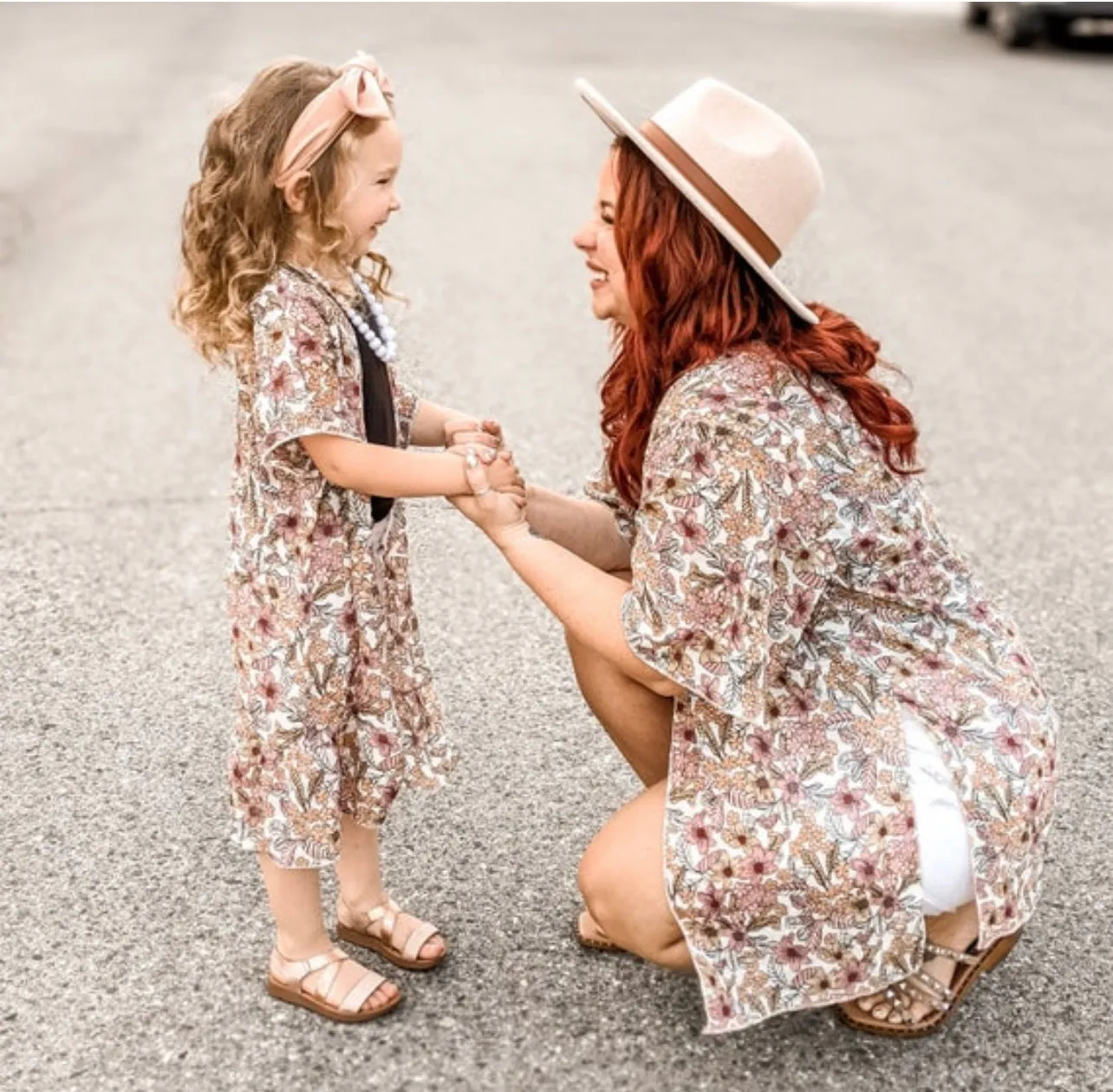 Megan Floral Print Kimono Cardigan