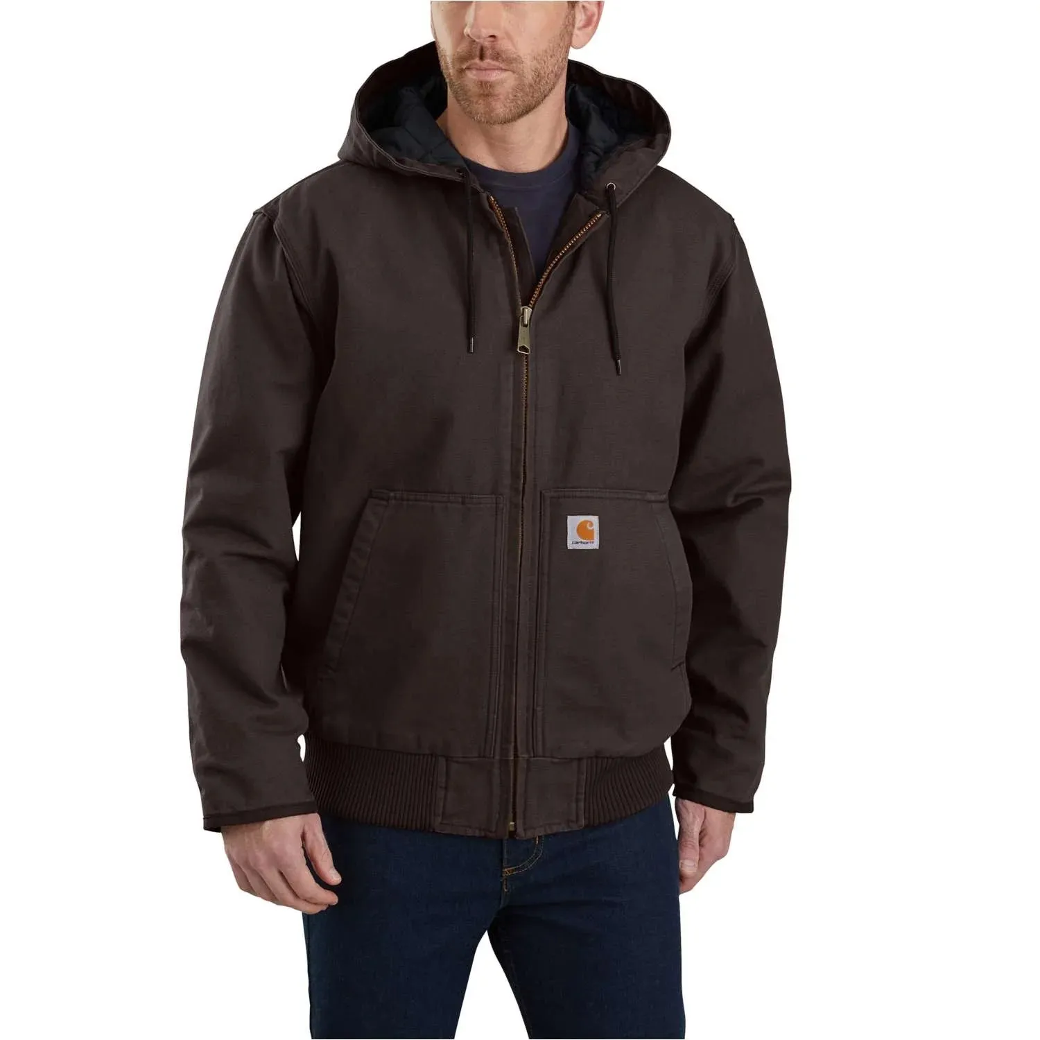 Men's Big and Tall Washed Duck Insulated Work Jacket 104050