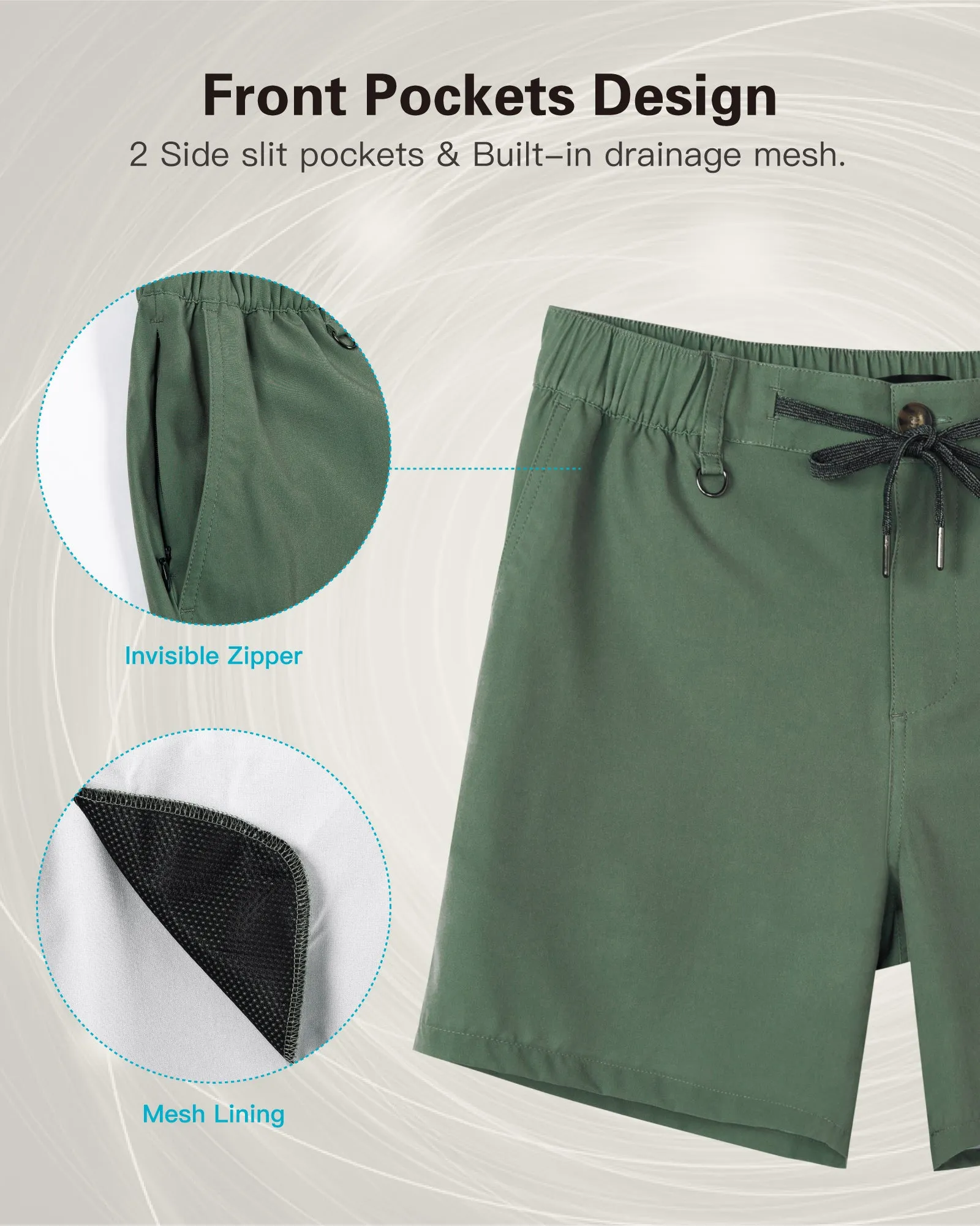 Men's Casual 5 Inch Athletic Workout Shorts With Pockets