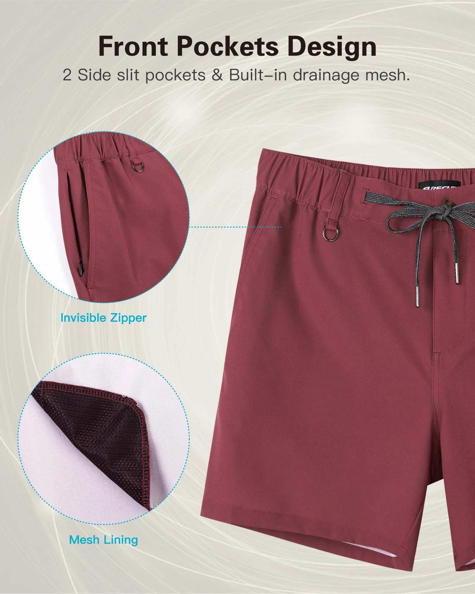 Men's Casual 5 Inch Athletic Workout Shorts With Pockets
