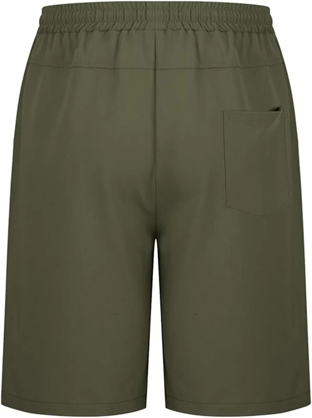 Mens Shorts 7 Inch, Mens Casual Shorts - Cotton Drawstring Summer Beach Stretch Twill Chino Golf Shorts with Pockets