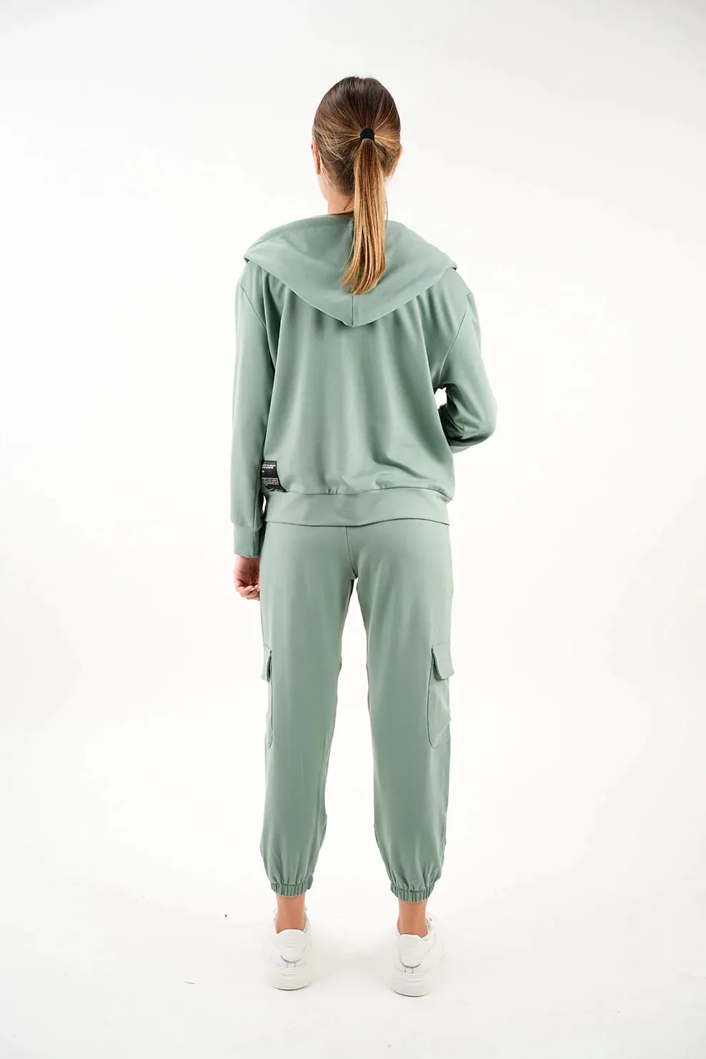Mint Simple Jacket With Zipper To Close
