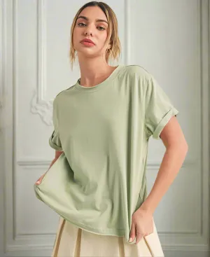 Naya Exposed Seam Top
