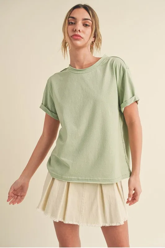 Naya Exposed Seam Top