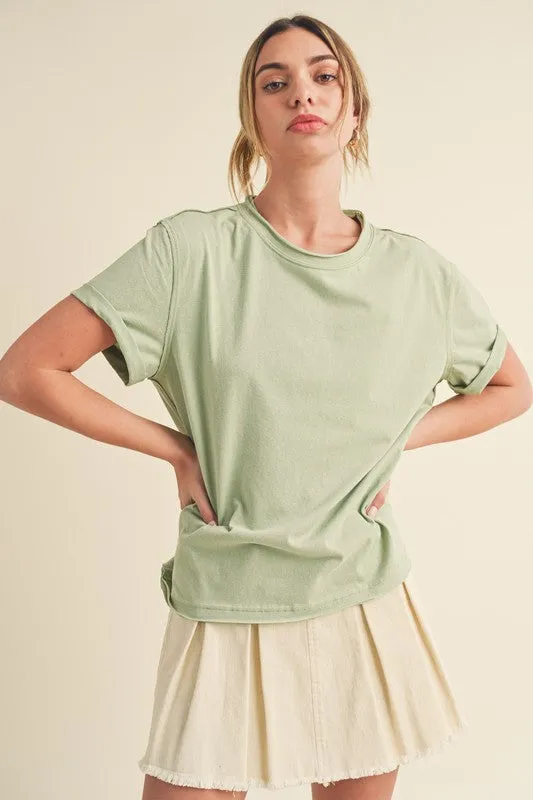 Naya Exposed Seam Top