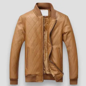 North Royal Jersey Leather Jacket