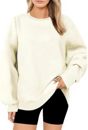 Oversized Sweatshirt for Women, Crewneck Sweatshirts Women Pullover Long Sleeves, Pullover Sweaters Casual Clothes