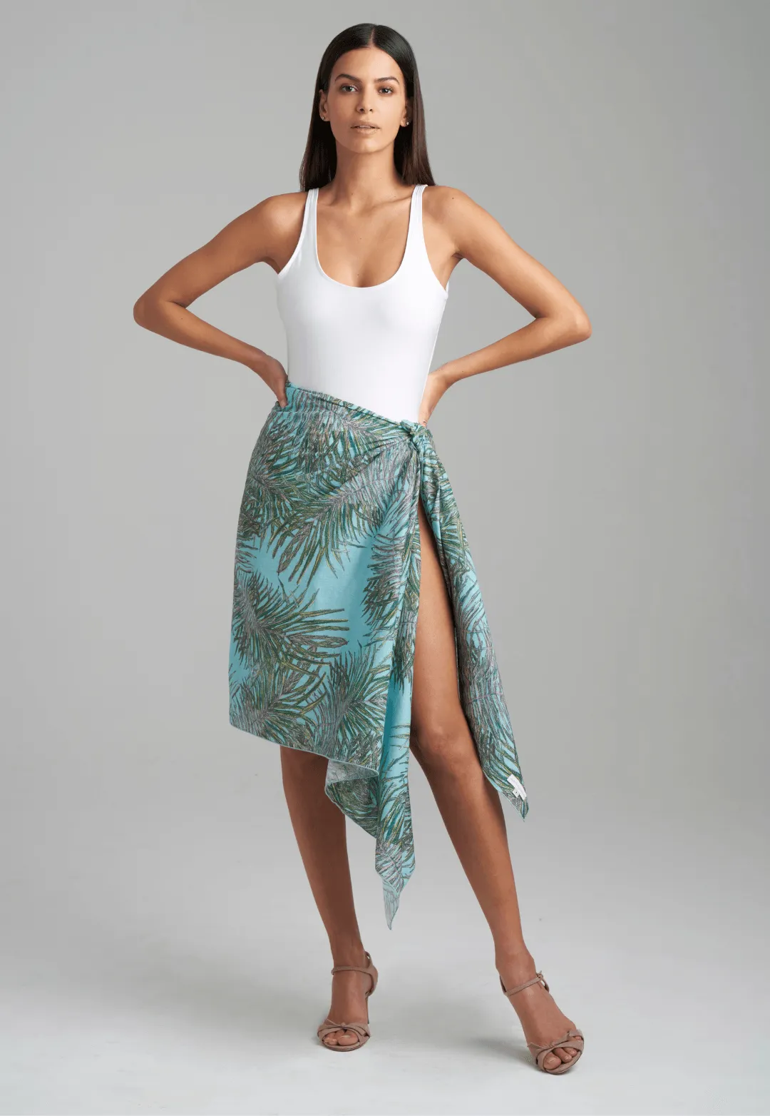 Paloma Cotton Pareo in Palmetto