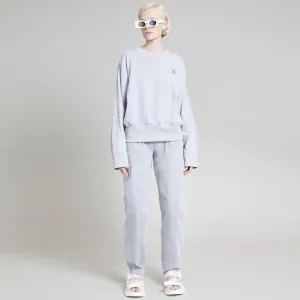 PIERRE MIXED MEDIA PULLOVER QUICKSILVER BLUE