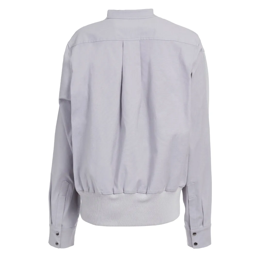 PIERRE MIXED MEDIA PULLOVER QUICKSILVER BLUE