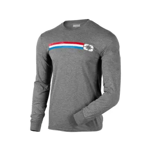 Polaris Men's Icon Edge Long Sleeve Tee T-Shirt Gray