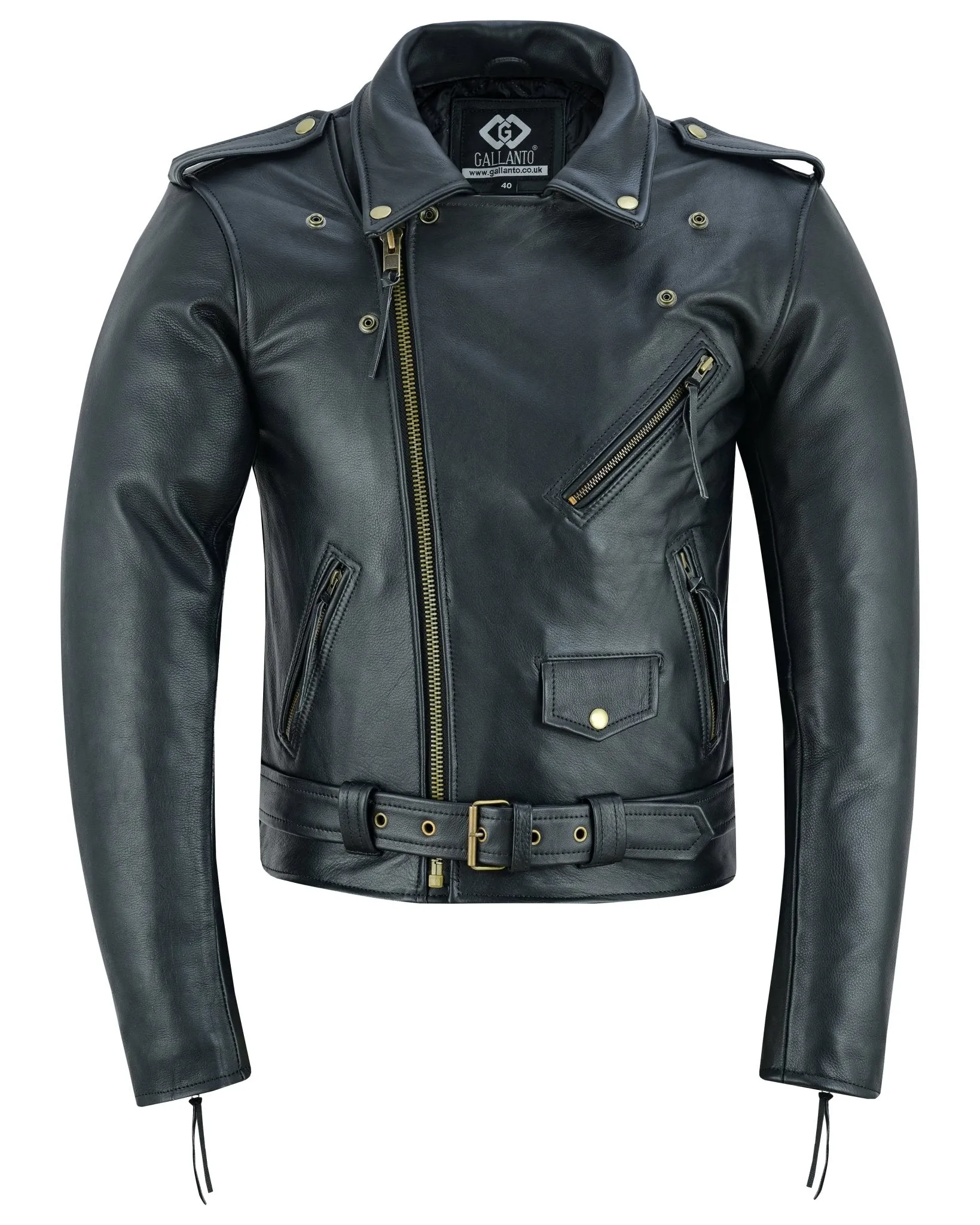 Premium Leather Terminator Marlon Brando Biker Motorcycle Jacket