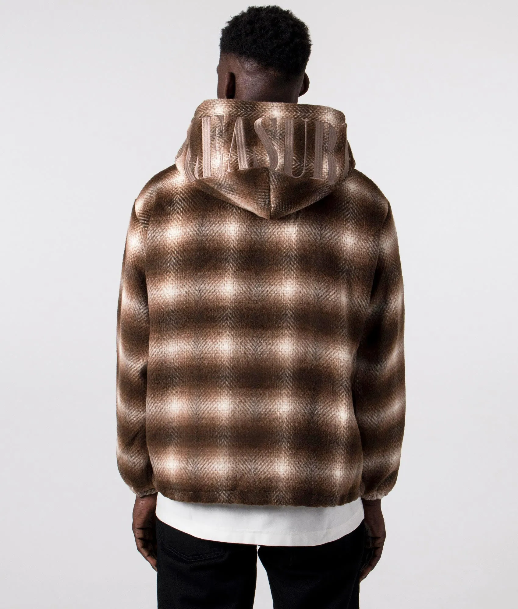 Relaxed Fit Beyond Plaid Woven Hoodie