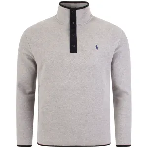 Relaxed Fit Funnel Neck Fleece Sweatshirt