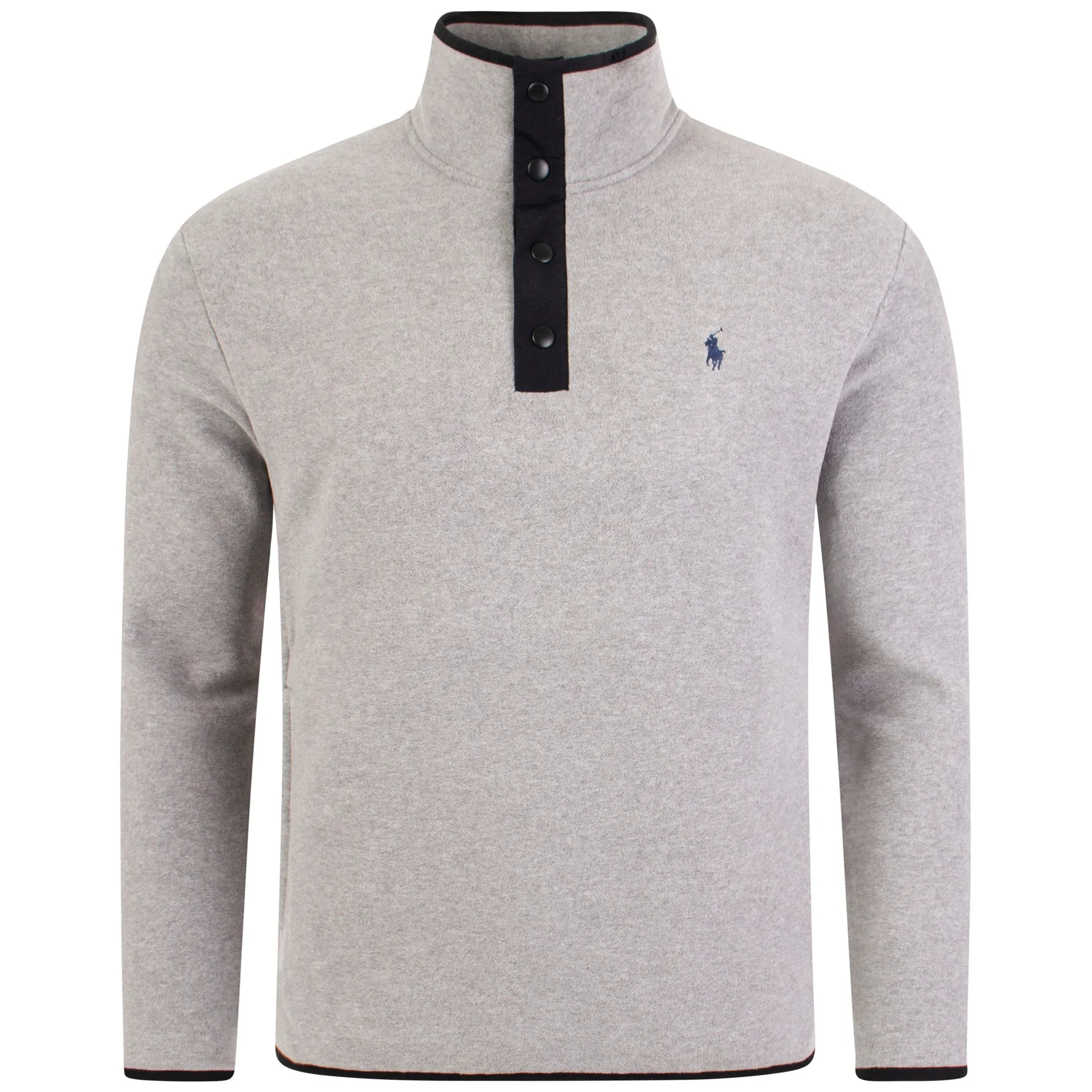 Relaxed Fit Funnel Neck Fleece Sweatshirt