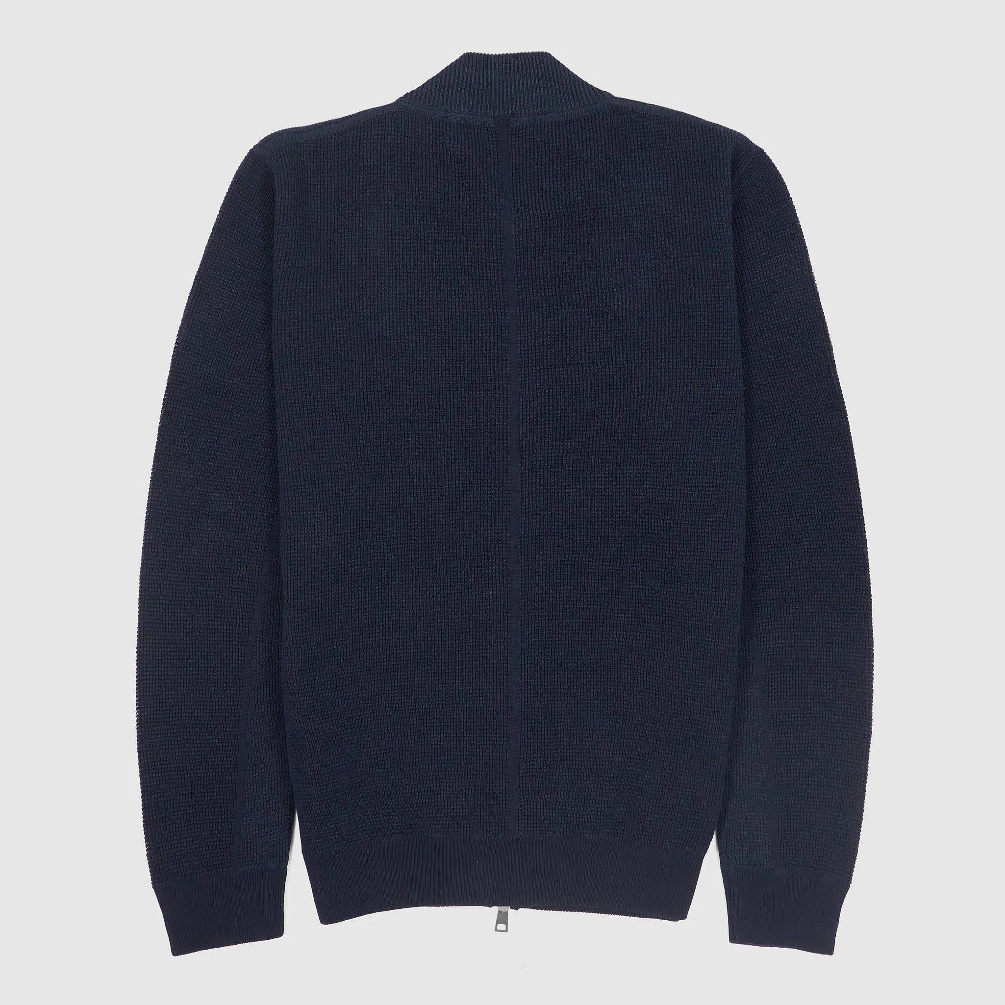 Roberto Collina Lightweight Cotton/ Linen  Knit Zipped Pique Cardigan