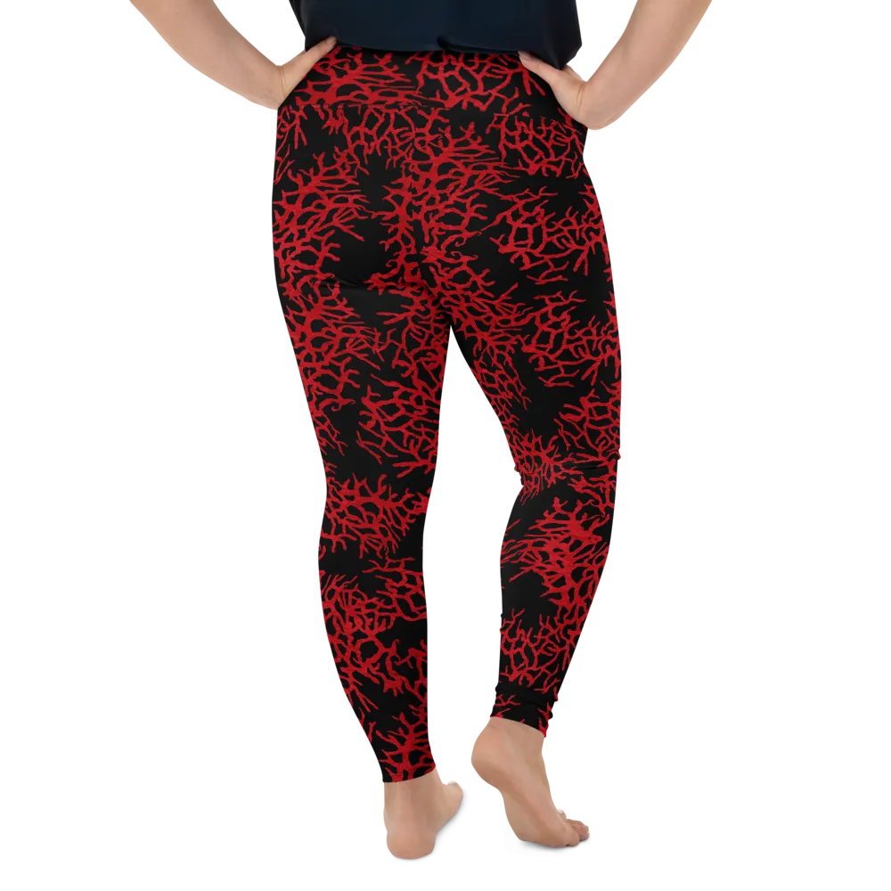 Sea Fan Plus Size Leggings - Warehouse