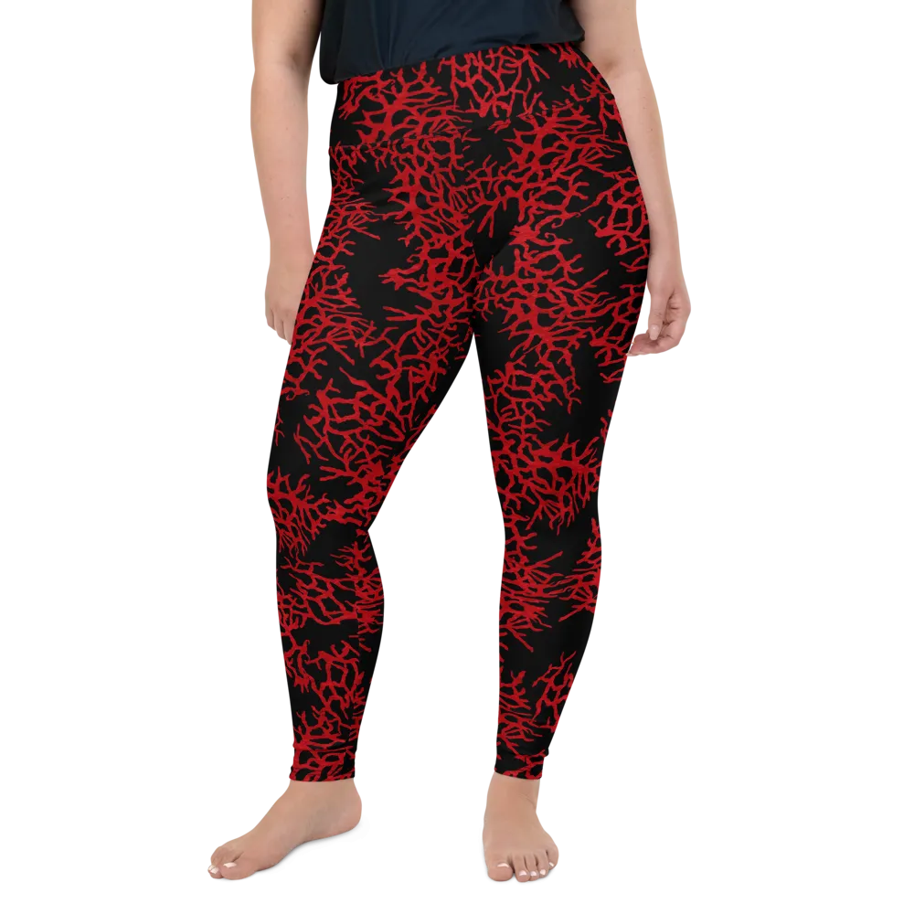 Sea Fan Plus Size Leggings - Warehouse