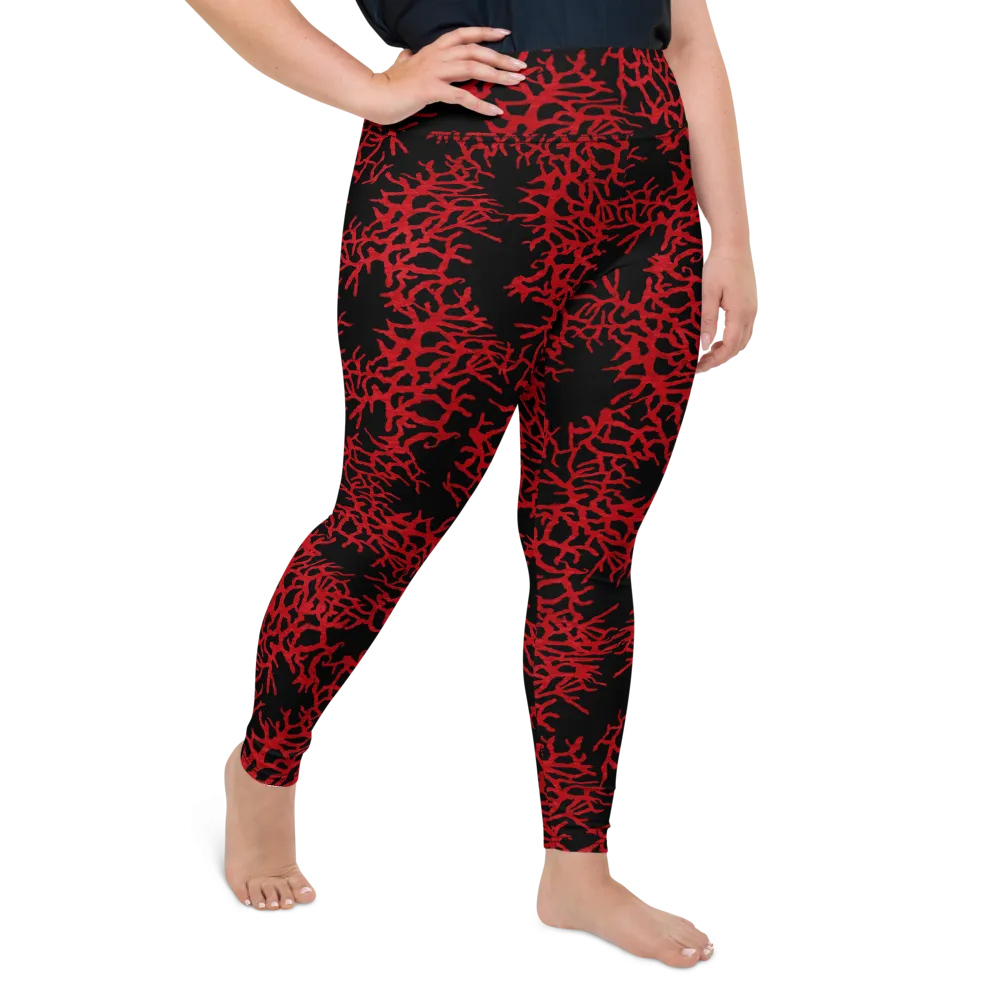 Sea Fan Plus Size Leggings - Warehouse