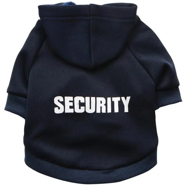 Security Officer dog hoodie