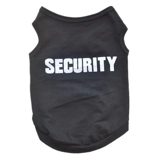 Security Officer dog hoodie
